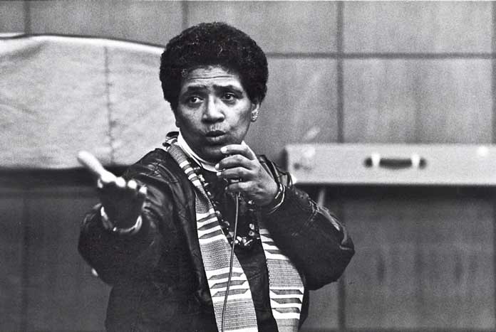 Poet and feminist activist Audre Lorde.
