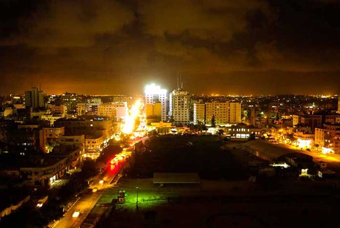 Gaza by night.