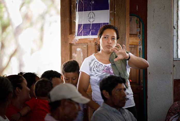 A young women in Barranco Alto, Nicaragua.