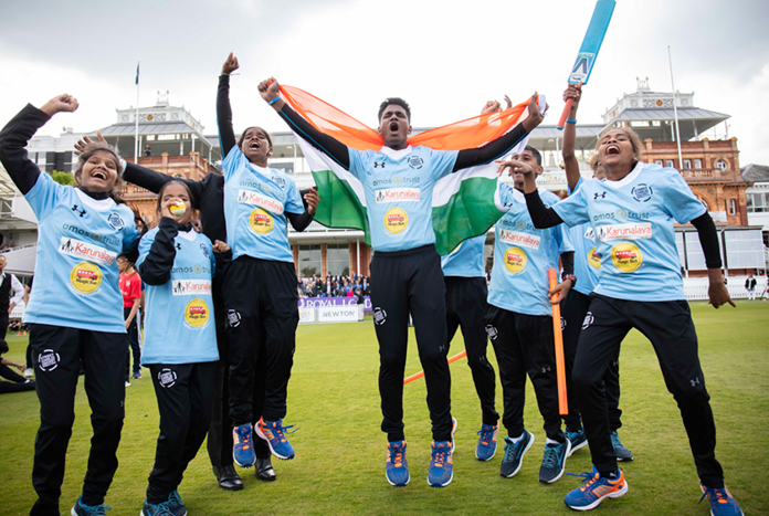 Team India winning the Street Child Cricket World Cup at Lord's Cricket Ground in 2019.