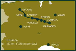 Issogne to Garlasco, Italy: Stage 9