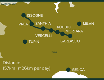 Issogne to Garlasco, Italy: Stage 9