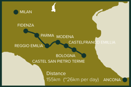 Fidenza to Castel San Pietro Terme, Italy: Stage 11