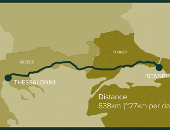 Thessaloniki, Greece to Istanbul, Turkey: Stage 14