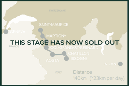 Saint-Maurice, Switzerland to Issogne, Italy: Stage 8