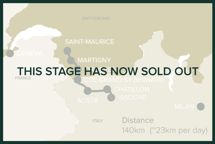 Stage 8: Saint-Maurice, Switzerland to Issogne, Italy