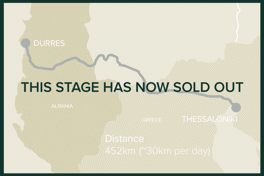 Durres, Albania to Thessaloniki, Greece: Stage 13