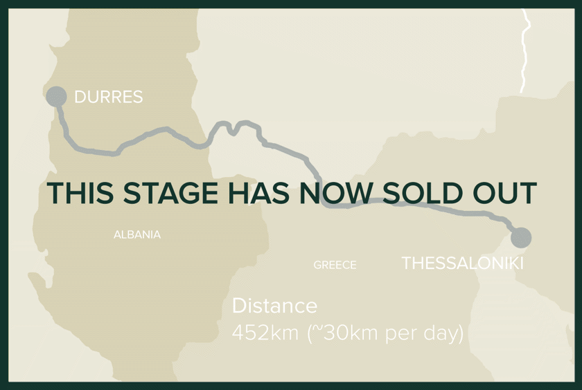 Stage 13: Durres, Albania to Thessaloniki, Greece