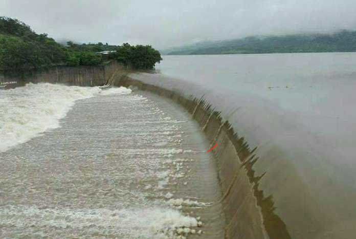 Rivers in Teustepe, Nicaragua have burst their banks by recent hurricane's – November 2020