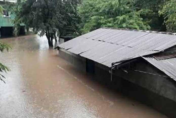 Some streets in Teustepe, Nicaragua have been completely washed away by recent hurricane's – November 2020