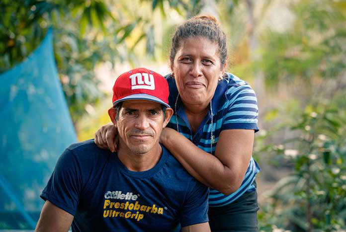 Rosa and her husband in Teustepe, Nicaragua