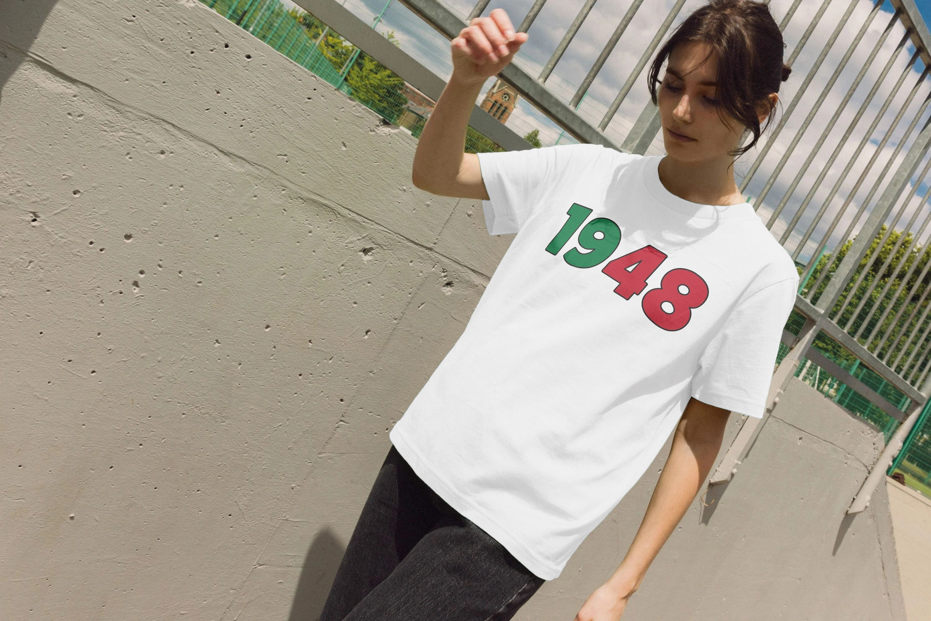 Amos Trust Shop White 1948 T Shirt Carousel 2