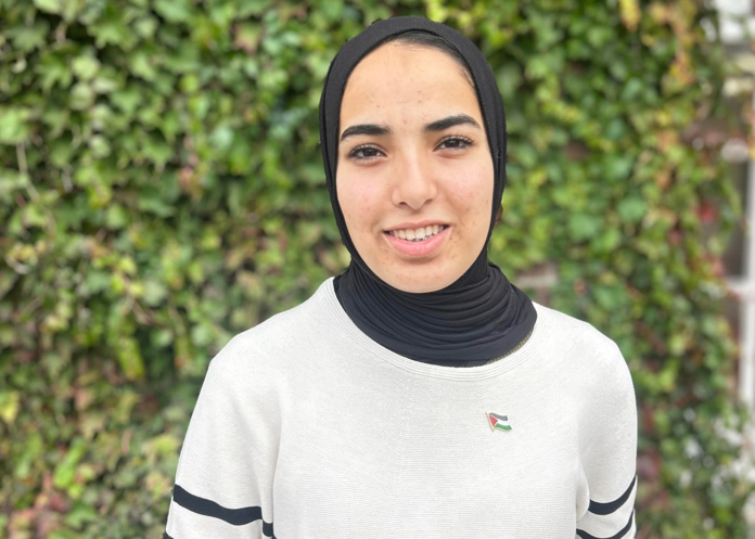 Haia Mohammed, 22-year-old poet from Khan Younis in Gaza.