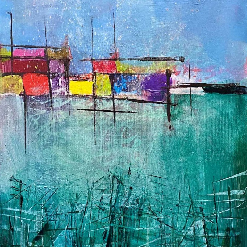 Amos Trust On Location Shareef Sarhan 2 Untitled D Acrylic On Canvas 53X39 Cm Production Year 2021