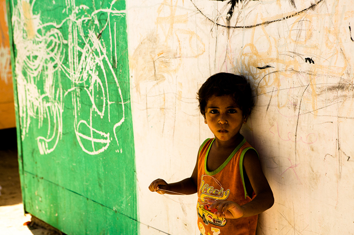 A young boy in Gaza.