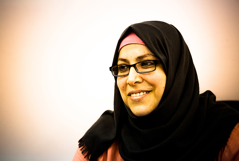 Dr Lubna from our partner DSPR (Department of Service to Palestinian Refugees) in Gaza.