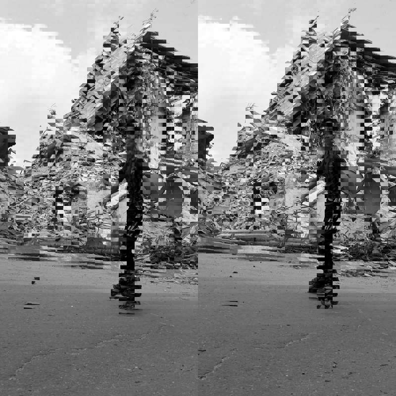 Amos Trust On Location Shareef Sarhan Rollerskates Photograph