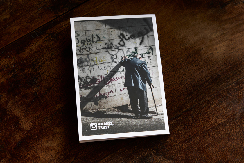 Amos Trust's 40th anniversary brochure spread